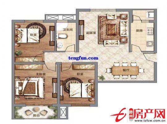 大同天下荊香苑經(jīng)典樓層?xùn)|戶(hù)